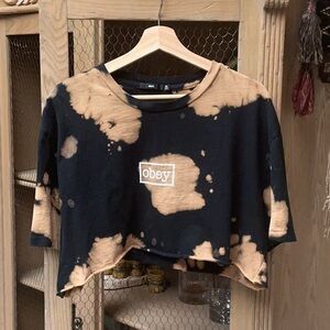 Obey Bleach Tie Dye Crop Top